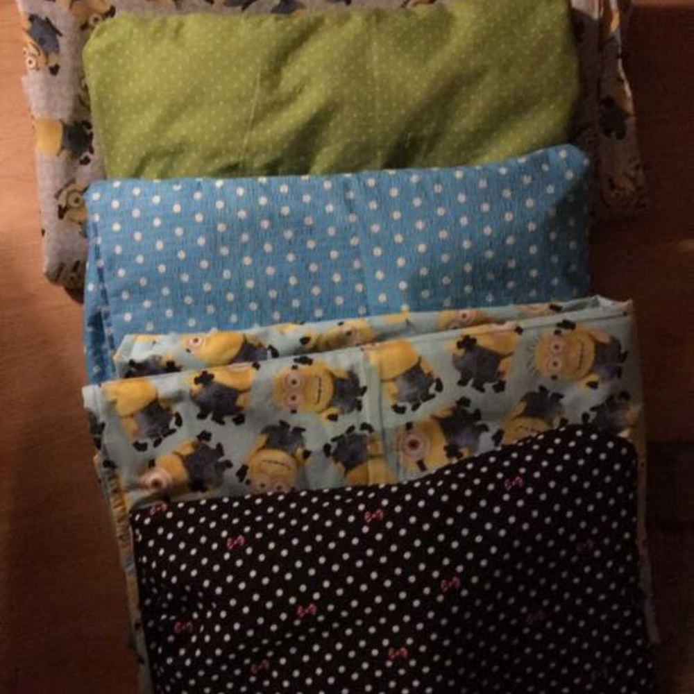 bleacher pillows also blankets /handmade for each